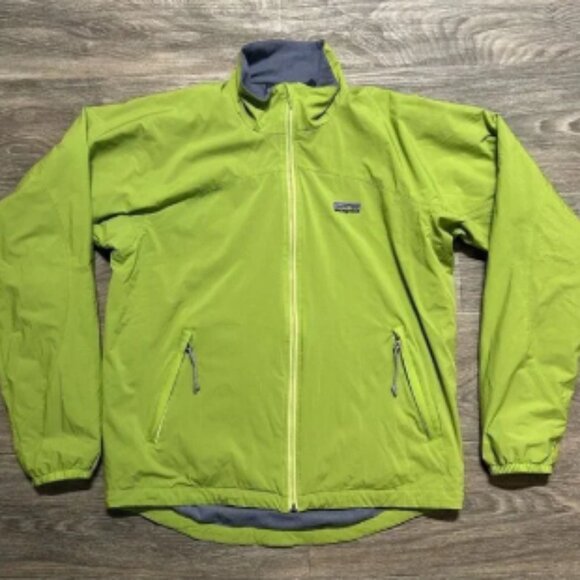 Patagonia Men's Medium Zephur Jacket Seaweed Green Lightweight Fleece Lined - Picture 2 of 8